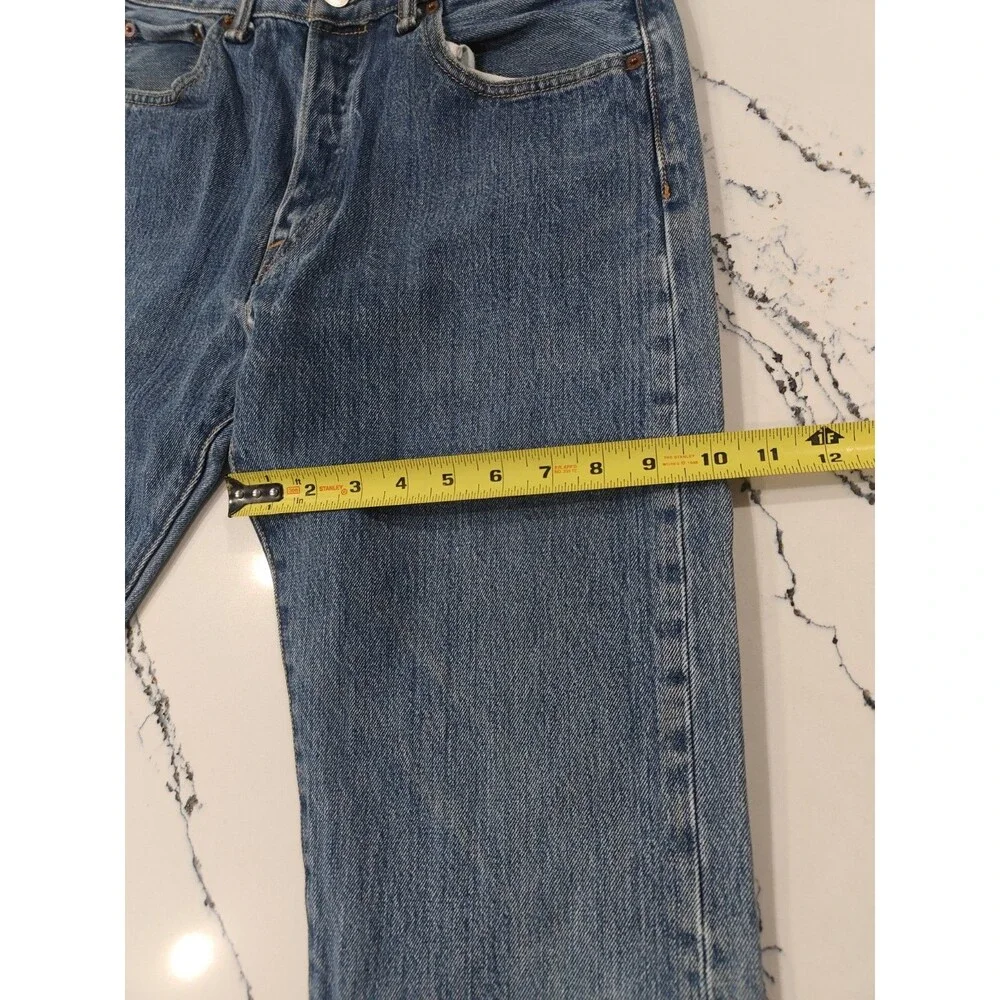 Levis 501xx Jeans Mens 33x32 Fits 32x29 Blue Straight Button Fly Denim Pants Y2K